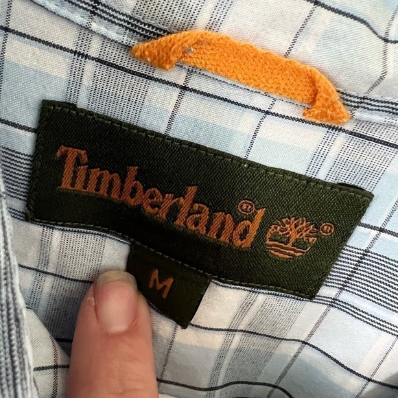 Timberland Men's Medium Plaid Long‎ Sleeve Button Up Shirt - Picture 2 of 7